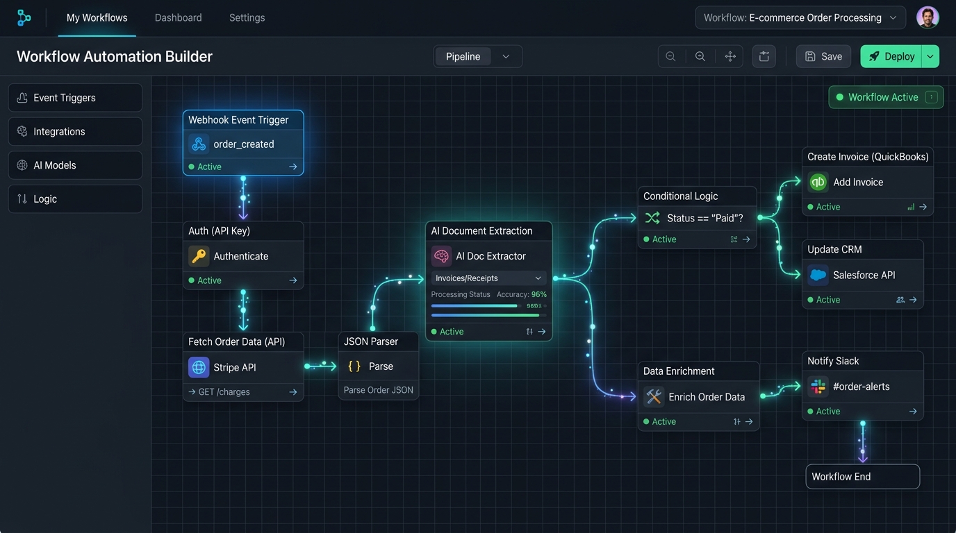 Node-Based AI Workflow Automation